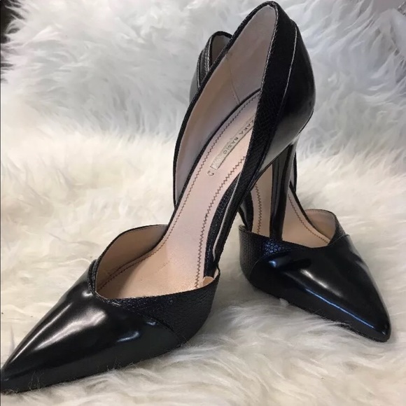 zara black stilettos